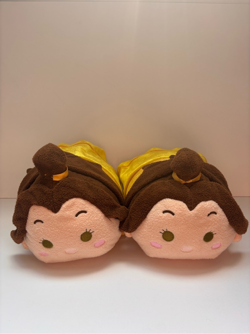 Plush Disney Princess Belle Character - Yellow & Brown